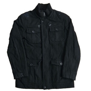 GUESS Jeans Black Winter Pea Coat